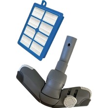 Marketto Philips Fc 9060 Jewel Süpürge Triactive Emici Yer Başlığı + Hepa Filtresi 2'li