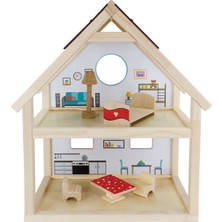 ROZİTOYS EV20 Doğal Ağaç Oyun Evi, Çocuk Oyun Evi