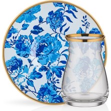 Glore Blue Rose Çay Seti 6 Lı