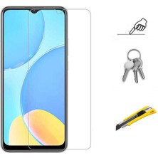 HEPTEKİLETİŞİM Samsung Galaxy A05 Ekran Koruyucu Kısa Temperli 9h Sert Kırılmaz Cam Koruma (Maxi)