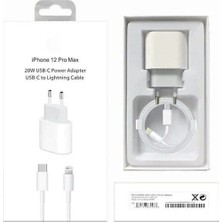 Senal Store Senalstore Iphone 12 Pro-Max Uyumlu 20W Şarj Adaptörü+Şarj Kablosu