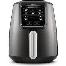 Karaca Connect Air Pro Cook Xl 2 In 1 Uzaktan Erişimli Airfryer Shadow Grey 4 Kişilik