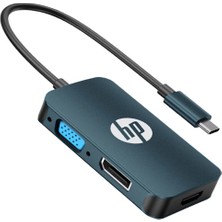 Hp DHC-CT200  USB C To Hdmı+Vga+Dp Dönüştürücü Adaptör