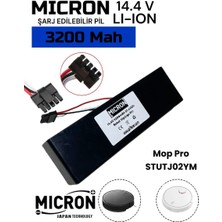 Xiaomi Vacuum Mop Pro STYTJ02YM Uyumlu 14.4V 3200 Mah Robot Süpürge Bataryası Pili