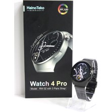 Teknojet Haino Teko Watch 4 Pro RW32 Curved Amoled Ekran 3 Kordon Akıllı Saat