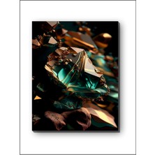 Harz Dekor Kristal Art Soyut Kanvas Tablo Minimalist, Dekoratif, Soyut, Modern