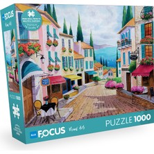 Blue Focus 1000 Parça Puzzle - Beautıful Coastal Street (Güzel Sahil Caddesi)