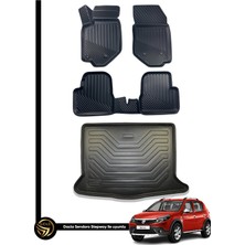 Black Gold Dacia Sandero 3D Havuzlu Paspas 2008-2020 + Bagaj Havuzu Ikili Set