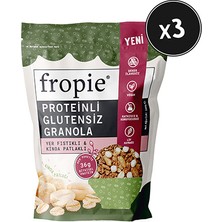 Fropie Proteinli Glutensiz Granola - Yer Fıstıklı & Kinoa Patlaklı 240GR x 3 Adet