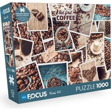 Blue Focus 1000 Parça Puzzle - But Fırst Coffee