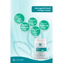 Naturagen Pro Powder 330gr Tip 1,Tip 2,Tip 3 Limon Aromalı 10.000 mg Collagen+Hyaluronik Asit+Vitamin C)