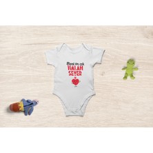 Tuğba Baby Organik Pamuk Dünya Bir Yana Dedem Biryana Yazılı Bebek Body Bebek Badi Çıtçıtlı Zıbın