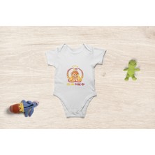 Tuğba Baby Uzun Kollu Aslan Parçası Yazılı Pamuklu Bebek Body Bebek Teyze Zıbın Badi