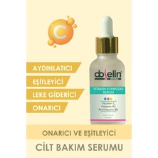 Doselin Aydınlatıcı, Eşitleyici Vitamin Kompleks Cilt Bakım Serumu C,k2,provitamin B5 30ML