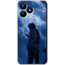 Gramaphone Realme C53 Kılıf Hd Desen Baskılı Arka Kapak + Kırılmaz Cam - Sonbahar Yalnızlığı