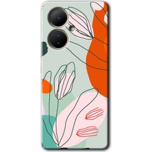 Vivo V29 Lite 5g Uyumlu Kılıf Hd Desen Baskılı Arka Kapak - Vektör Çiçekler