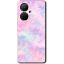 Vivo V29 Lite 5g Uyumlu Kılıf Hd Desen Baskılı Arka Kapak - Pembe-Duman