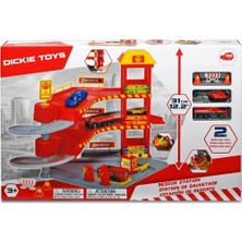 Toys Dickie Kurtarma Istasyonu - 3 Katlı, 2 Die-Cast Araba,  Kırmızı 203718000