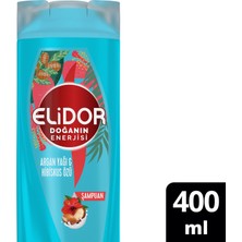 Elidor Doğanın Enerjisi Saç Bakım Şampuanı Argan Yağı & Hibiskus Özü Dökülme Karşıtı & Güçlü Uzamayı Destekleyici 400 ml