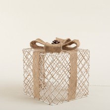 Chakra Giftbox Işıklı Dekoratif Obje 25 cm Natural