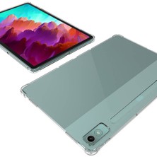 Case 4u Lenovo Tab P12 Tablet Kılıf Darbe Emici Nitro Anti Shock Silikon Kapak Şeffaf