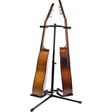 Leon Stand Gitar Standı - 2'li Saz Bağlama Gitar Ud Sehpası