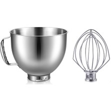 Sagrado Kitchenaid Için Paslanmaz Çelik Kase Yumurta Çırpıcı 4.5-5quart Tilt Kafa Stand Mikser Kitchenaid Mikser Kase Bulaşık Makinesinde Yıkanabilir (Yurt Dışından)