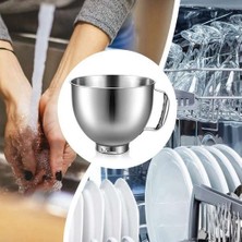 Sagrado Kitchenaid Için Paslanmaz Çelik Kase Yumurta Çırpıcı 4.5-5quart Tilt Kafa Stand Mikser Kitchenaid Mikser Kase Bulaşık Makinesinde Yıkanabilir (Yurt Dışından)