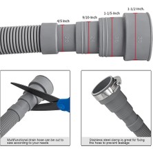 Sagrado Tahliye Hortumu Uzatma Seti Üniversal Çamaşır Makinesi Hortumu 10FT, Braket Dahil Hortum Bağlantısı ve Hortum Kelepçeleri Tahliye Hortumları (Yurt Dışından)
