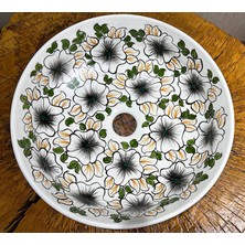 Çini Evi Düğün Hediyesi Gül Motifli Çini Avize