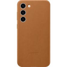 Samsung Galaxy S23 Plus Deri Kılıf - Kahverengi