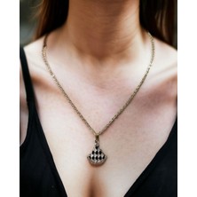 Mixperi Zirkon Taşlı Sarı Zincirli Yelkenli Model Kolye Yelken Desenli Kolye