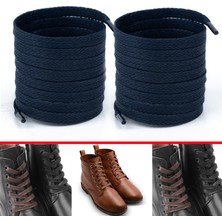 Lacivert Mumlu Yassı  Bot Bağcığı Dayanıklı 150 Cm 1 Çift