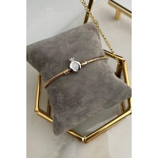 Modex Italyan Boru Zincir Taç Bileklik(18 Cm)