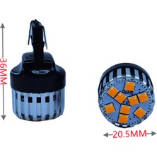 Space T20 Dekoratif LED Ampul Tek Duy Canbuslı Turuncu 12V 4W / LAAM948-1