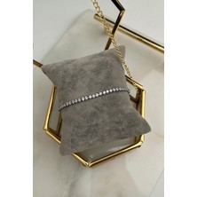 Modex Zirkon Taşlı Şerit Su Yolu BILEKLIK(17CM)