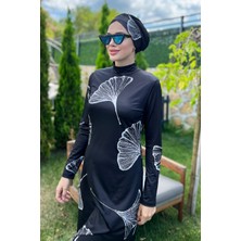 Remsa Mayo Likralı Tam Kapalı Tesettür Mayo 2208 Beyaz Rümeysa