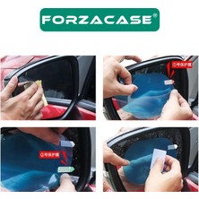 Forzacase Otomobil Dikiz Aynası Yağmur Su Kaydırıcı Jelatin Sticker Film 135x95mm 2 Adet - FC236