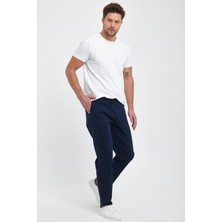 TheSeason Erkek Lacivert Renk Beli Lastikli Kaliteli Rahat Kesim Jogger Pantolon