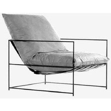 Dopa Berjer Tekli Koltuk Portatif Modern Berjer Metal Iskeletli Berjer