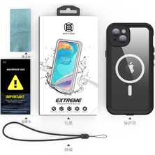 AktarMobile iPhone 15 Uyumlu Su Geçirmez Kılıf Magsafe IP68 Waterproof Anti Shock Anti Dust Kapak