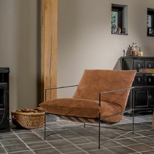 Dopa Berjer Tekli Koltuk Portatif Modern Berjer Metal Iskeletli Berjer