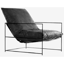 Dopa Berjer Tekli Koltuk Portatif Modern Berjer Metal Iskeletli Berjer