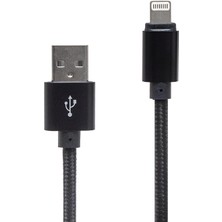 XML Dünyası Powermaster Metal Örgülü Lıghtnıng USB Data ve Şarj Kablosu