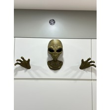KemX3D Alien Uzaylı Duvar Dekorasyonu Veya Kulaklık Tutucu