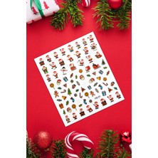 BP Tattoo Santa Noel Baba Tırnak Sticker Nail Art Yılbaşı