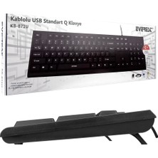 XML Dünyası Everest KB-871U Siyah USB Standart Q Klavye