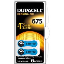 Duracell 675 No Kulaklık Pili (6lı Paket)