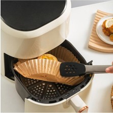 Melsen 200 Adet Airfryer Pişirme Kağıdı Yuvarlak Tabak Model Yağlı Kağıt (Pvc Kutulu)