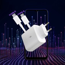 Giyitec Samsung A50-A51 Uyumlu Şarj Aleti Seti USB Type-C 25W